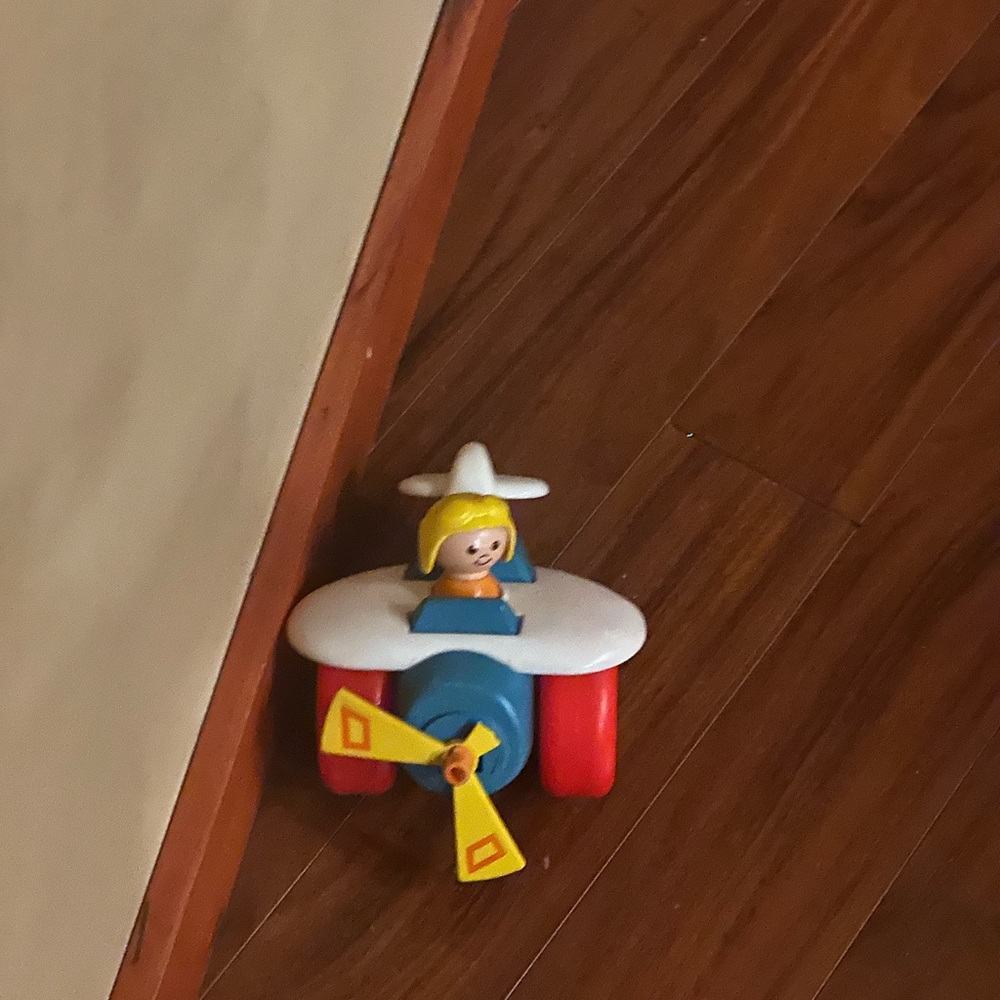 Fisher-Price Blue and Red Toy Plane